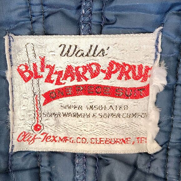 Vtg Blizzard Pruf by Walls One Piece Snowmobile Ski Suit Small Outdoors Winter - Picture 11 of 16